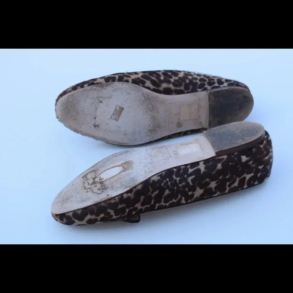J. Crew collection leopard flats